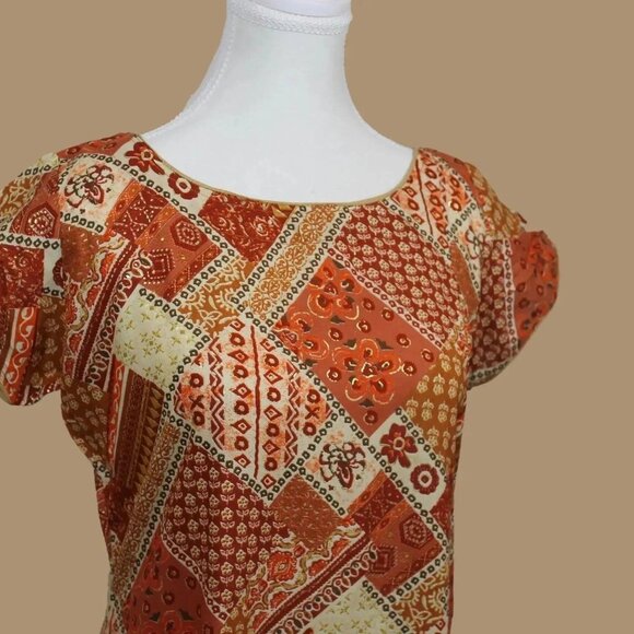 Red and Cream Printed Kurta for Elegant Looks | Muvvas Boutique - Picture 4 of 5